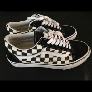 checkered old school vans